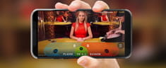 Live Dealer Spiele auf Mobilgerät.