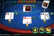 Multihand Blackjack von Pragmitic Play im Cosmicslot Casino.