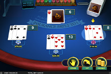 Multihand Blackjack von Pragmatic Play im Gangsta Casino.