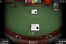 Der Blackjack Tisch Multihand Blackjack im Greatwin Casino.