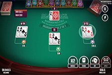 Der Multihand Blackjack online Tisch im RomanCasino.