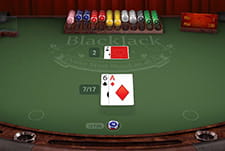 Multihand Blackjack Spieltisch bei Spin.City.