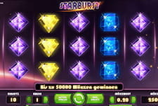 Auf diesem Bild sieht man den Spielautomaten Starburst. 