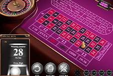 Der Neon Roulette Tisch im Coinslotty Casino.