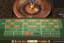 Spieltisch bei European Roulette bei Neon54.