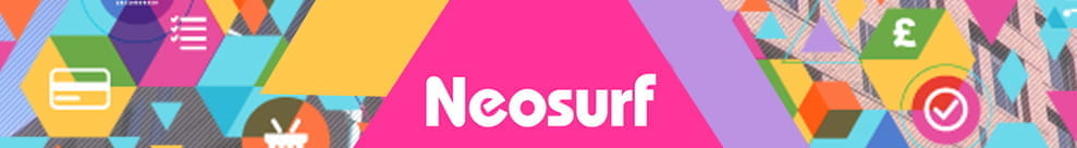 Das Banner zeigt das Logo des Zahlungsdienstleisters Neosurf.