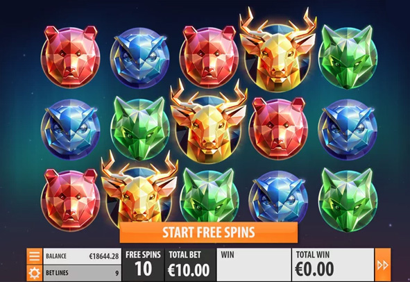 Der Northern Sky Slot als Demo.