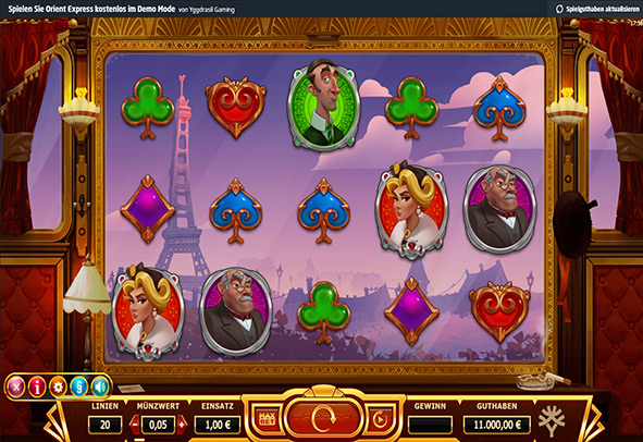 Der Slot Orient Express als Demo.