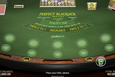 Ein Perfect Blackjack Spieltisch bei HighFlyBet.