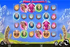Der Pink Elephants 2 Slot von Thunderkick bei JustCasino.