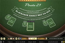Das Kartenspiel Pirate 21 Blackjack.