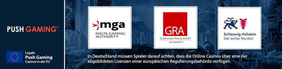 Die europäischen Regulierungsbehörden stellen die Lizenzen für die deutschen Online Casinos aus.
