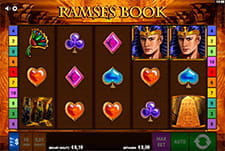 Der Spielautomat Ramses Book im Kaiser Slots Casino.