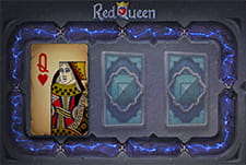 Blackjacktisch des Spiels Red Queen
