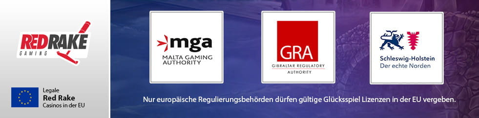 Spieler können sich absichern, indem sie auf eine Lizenz dieser europäischen Regulierungsinstitute achten.