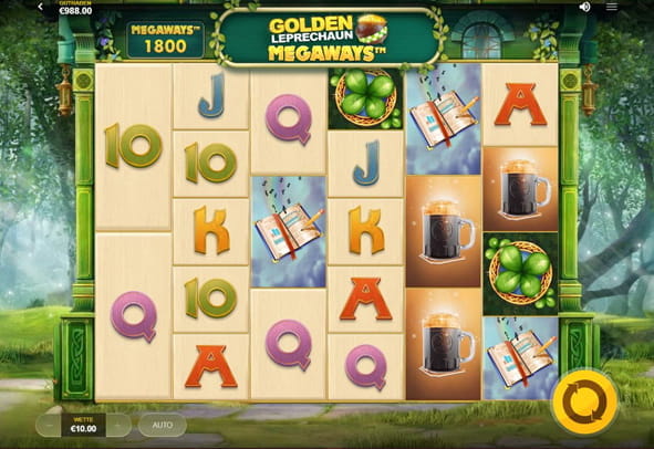 Vorschaubild zur Demo-Version des Slots Golden Leprechaun MegaWays von Red Tiger.