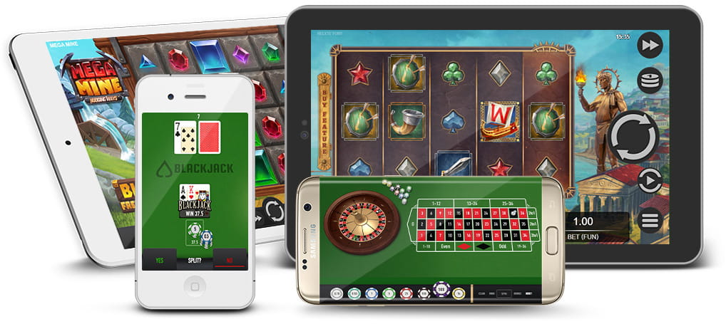 Verschiedene mobile Slots des Herstellers Relax Gaming.
