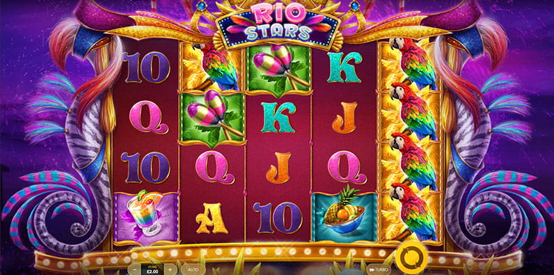 Der Rio Stars Slot als Demo.