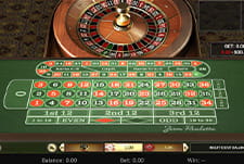 Tisch bei Roulette Crystal im Goldenbet Casino.
