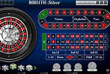 Der Tisch des Spiels Roulette Silver im DACHBET Casino.