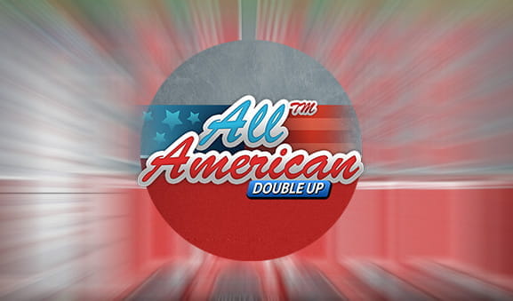 Logo des All American Double Up online Video Poker Spiels.