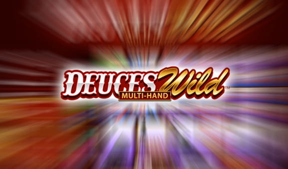 Das Logo des Video Poker Spiels Deuces Wild Multi-Hand.