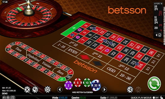 Das Geschäft mit roulette casino online