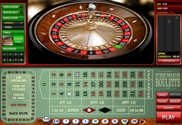 Die Demo Version von Premier Roulette des Herstellers Microgaming.