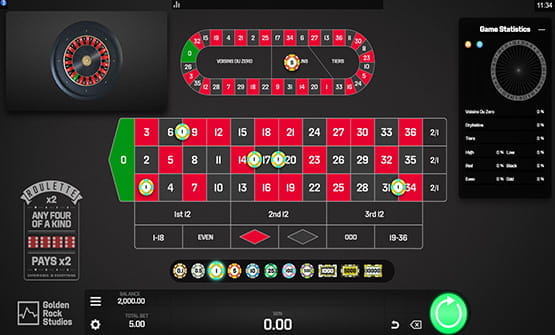 Roulette x2 von Golden Rock Studio im Online Casino spielen.