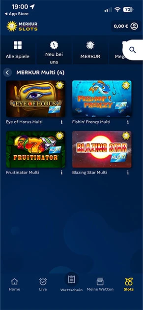 Die Merkur Multi Slots.