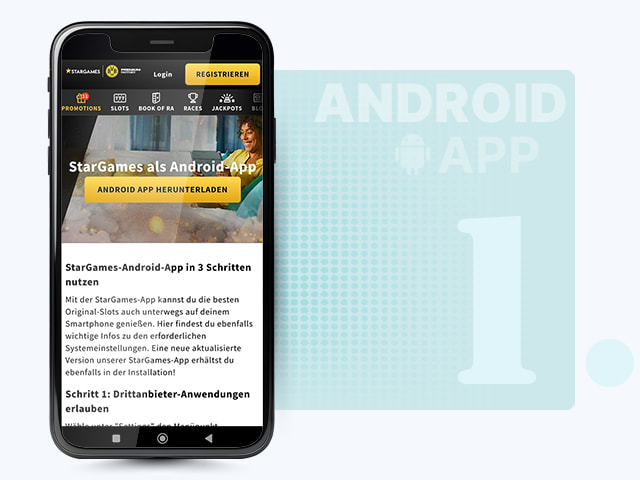Android Casino App herunterladen.