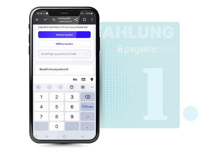 PaysafeCard Code hinzufügen zu myPaysafe
