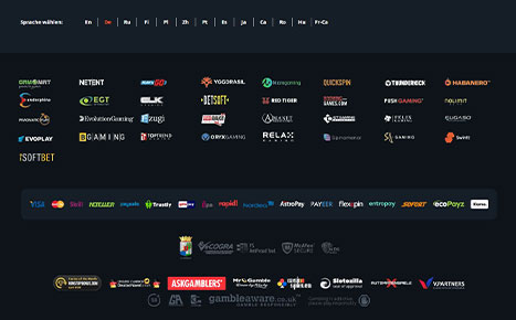 Der des Vulkan Vegas Casinos mit den Lizenzen und Zertifikaten.