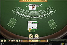 Spieltisch von Single Deck Blackjack im BetiBet Casino.