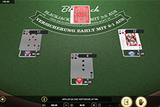 Der Single Deck Blacjack Tisch im Betwarts Casino.