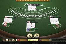 Single Deck Blackjack von Betsoft im Lucky Bird Casino.