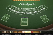 Single Deck Blackjack im Nucleonbet Casino.