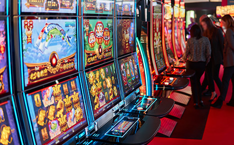 Bild eines Slots in einer Spielothek
