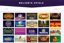 Beliebte Spiele im Slot Planet Casino.