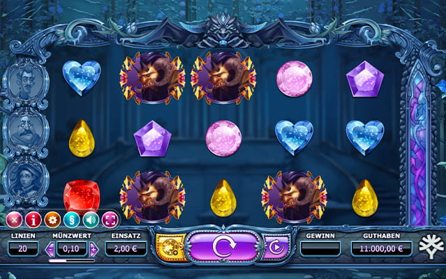 Eine kostenlose Demo-Version des Beauty and the Beast Slots.