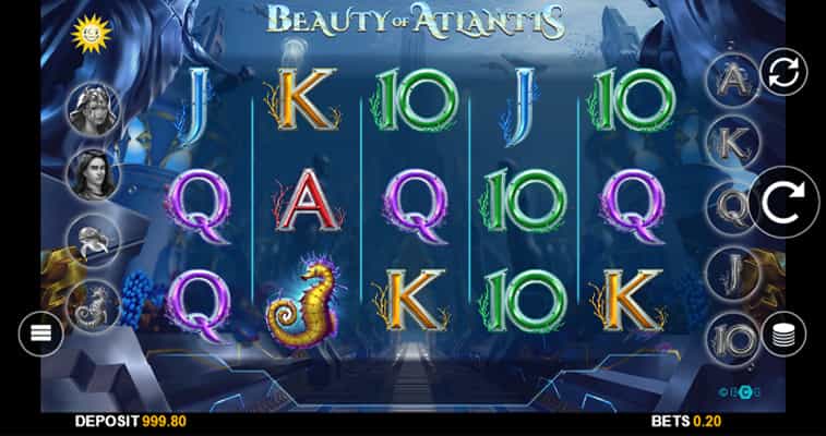 Eine kostenlose Demo-Version des Beauty of Atlantis Slots.