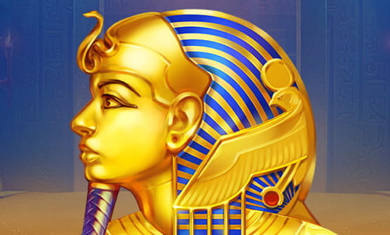 Eine Pharao Maske.