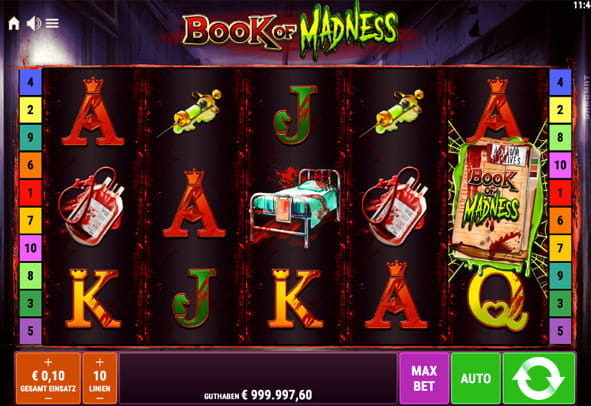 Eine kostenlose Demo-Version des Book of Madness Slots.