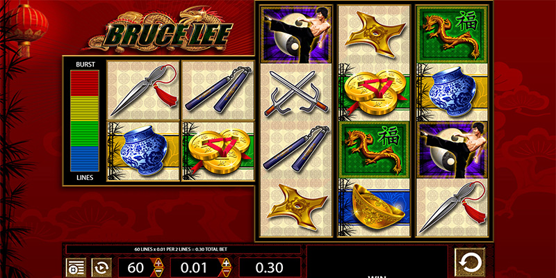 Eine kostenlose Demo-Version des Bruce Lee Slots.