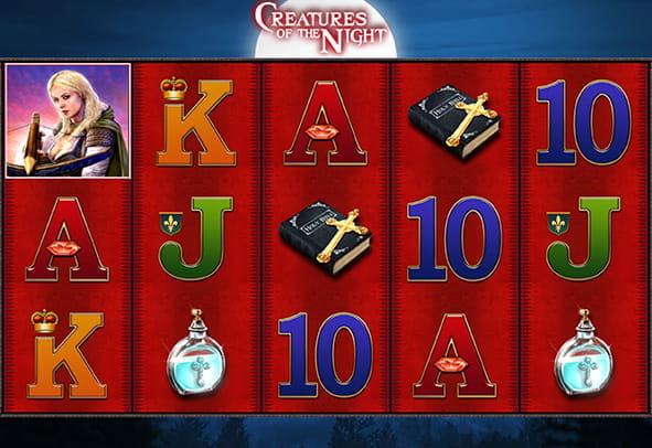 Eine kostenlose Demo-Version des Creatures of the Night Slots.