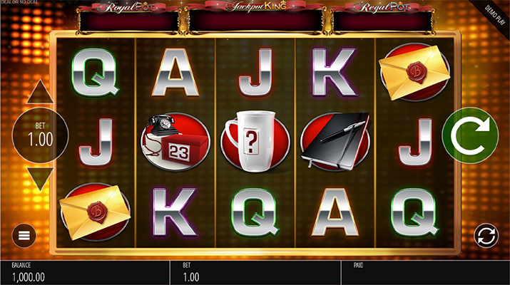 Eine kostenlose Demo-Version des Deal or no Deal: What´s in your Box Slots.