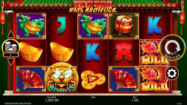 Eine kostenlose Demo-Version des Dragon Ways Multiplier Slots.