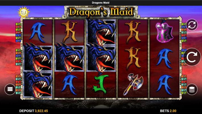 Eine kostenlose Demo-Version des Dragons Maid Slots.