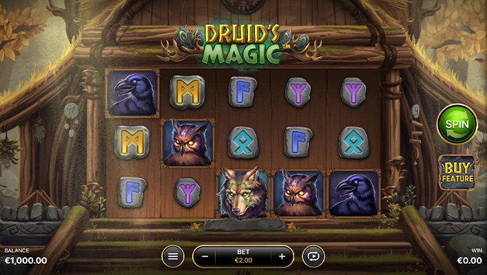 Eine kostenlose Demo-Version des Druid’s Magic Slots.