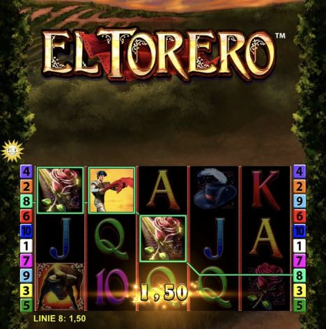 Gewinnmoment beim El Torero Spielautomat.